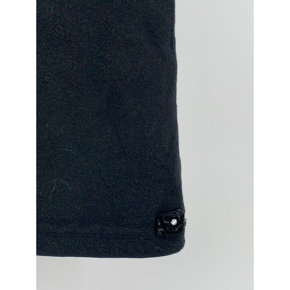 TAXI Women's Black Solid Scoop-Neck Casual Sleeveless Top SZ M - Picture 6 of 9
